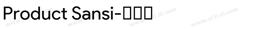 Product Sansi字体转换